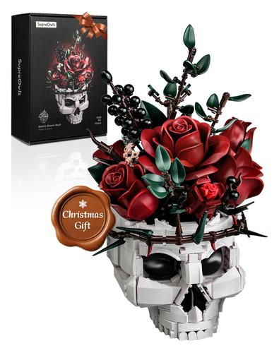 Iatom skull roses - roses, flower