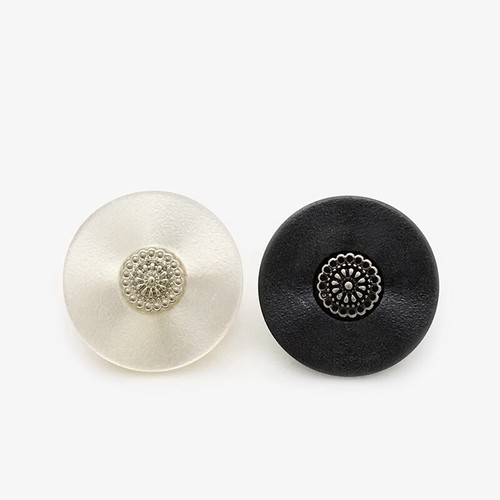 5pcs boutons ronds classiques - boutons,