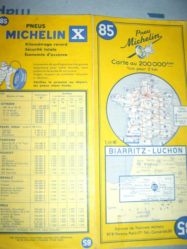 Carte michelin biarritz - michelin, 85