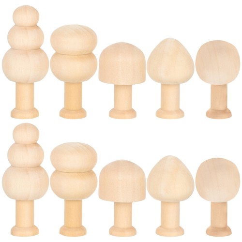 Pcs champignon peint - peint, décor