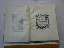 BELOT Gabriel. Peintre et graveur, illustrateur, "Proses et bois originaux" 1919