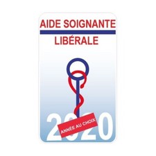 Caducée Aide Soignante libérale sticker autocollant 289