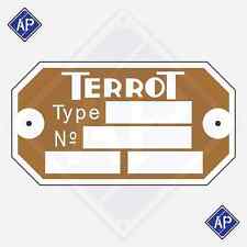 Plaque d’identification Terrot