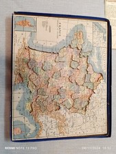 Puzzle ancien en bois Carte de