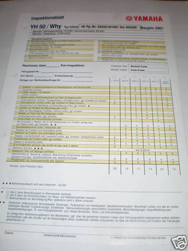 Inspektionsblatt service - inspektionsblatt, /