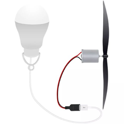 Kit éolienne ampoule usb - kit,