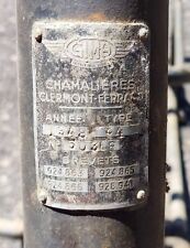 * plaque de cadre moto de collection GIMA 125 type 84 1948