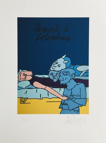 Valério adami colombine - valério, "colombine"