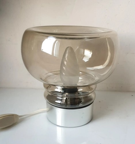Lampe table space age verre - de,