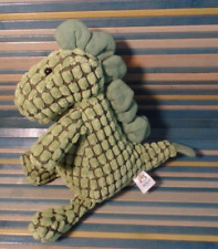 A1G / doudou peluche dragon dinosaure crocodile vert côtelé JELLYCAT 26cm