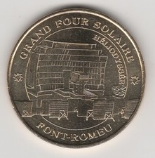 A 2012 TOKEN MEDAILLE MONNAIE DE PARIS -- 66 120 N°3 FONT-ROMEU FOUR SOLAIRE