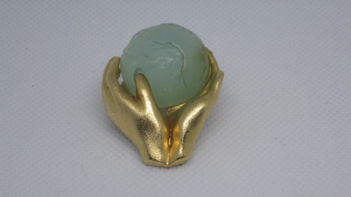 Broche vintage mains tenant - , le