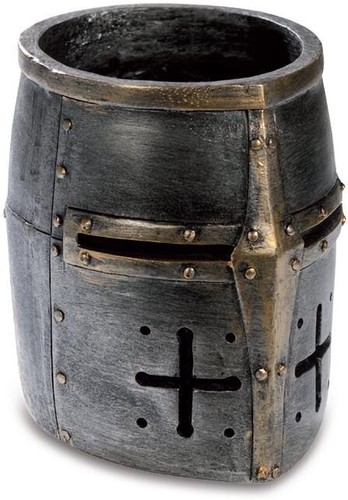Pot crayon figurine heaume - crayon,