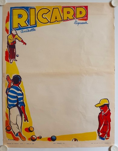 Affiche ricard anisette - ricard,