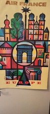 affiche air france  EUROPE de NATHAN GARAMOND (1963)