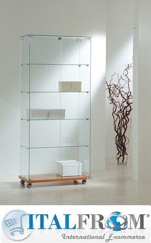 Vitrine verre h180x80x40 cm - verre,