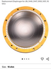 Replacement diaphragm for - diaphragm, jbl