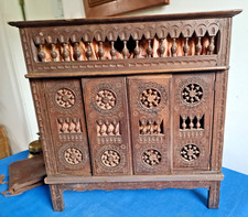 MEUBLE POUR  POUPÉE LIT CLOS ARTISANAT BRETON MEUBLE MINIATURE ESTAMPILLÉ