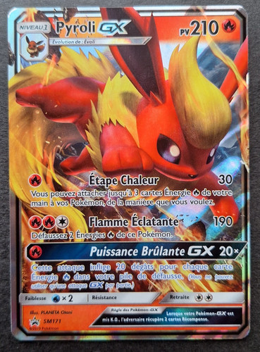 Pyroli sm171 carte pokemon - gx,