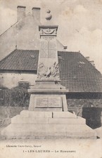 Carte postale ancienne CÔTES-D'OR LES LAUMES 1 le monument aux morts timbrée