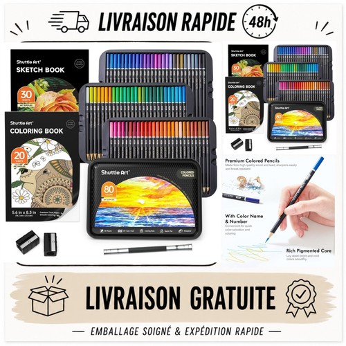 Shuttle art crayons de - shuttle, 80