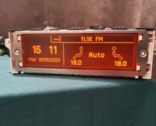 Ecran LCD afficheur multifonction clim biozone d'origine  Peugeot 407