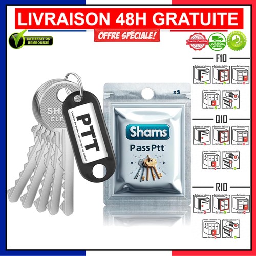 Lot clé pass - 5, ptt