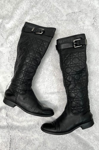 Bottes dior cannage - bottes, noir