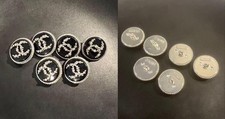 Lot de 6 boutons vintage