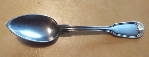Rare cuiller métal argenté