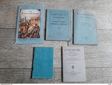 5 petits livres religieux anciens catéchisme  lellis ste apolline cantiques st j