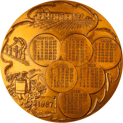 France médaille calendrier - médaille,,