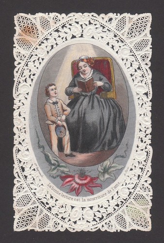 Image pieuse ancienne xixe - ancienne,