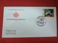 MONACO PREMIER JOUR YVERT 1980 COCKER ET COCKER AMERICAIN 4F00 1995