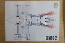 DOCUMENT RECTO SNECMA GE CFMI CFM CFM56-2 AIRCRAFT ENGINE CUTAWAY ECORCHE