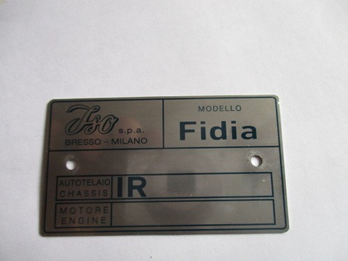 Plaque identification iso - plaque,