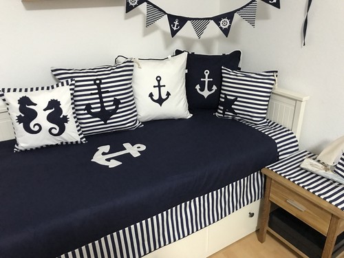 Patchwork couverture maritime - patchwork,