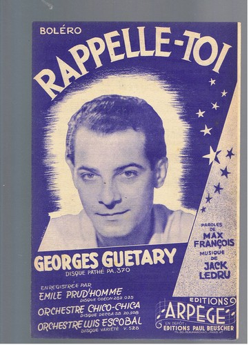Ancienne partition 1950 - ancienne,