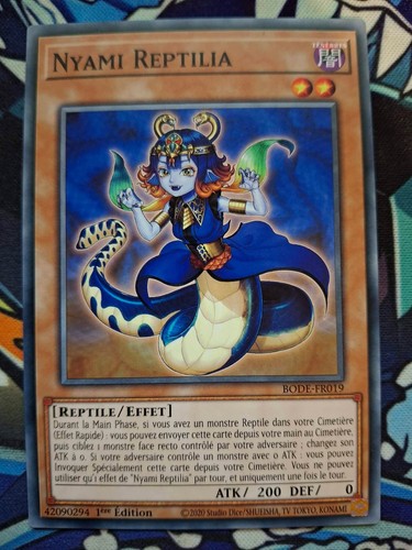 Carte nyami reptilia - yu-gi-oh,