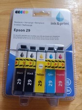5 Cartouches d'Encre imprimante (Yellow/Magenta/Cyan/Black - 2x) pour Epson 29 