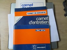 guide manuel utilisation entretien PEUGEOT 305 essence + 3 carnets notice