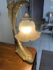 Lampe De Table Art Déco Vintage Aigle En Bronze Charles Ranc