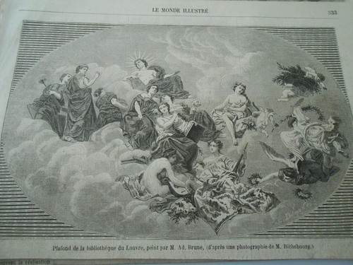 Gravure 1861 plafond - 1861,