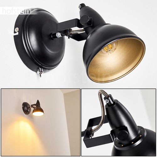Applique noire lampe - noire,