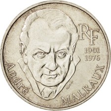 [#412358] Münze, Frankreich, André Malraux, 100 Francs, 1997, VZ, Silber, KM:118