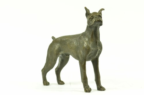 Vintage bronze laiton boxer - bronze,