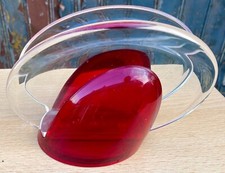 PORTE LETTRES GUZZINI DESIGN EN PLEXI 90's ITALY déco loft vintage TBE