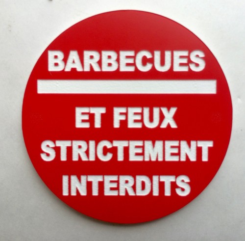 Panneau barbecues feux - barbecues, et