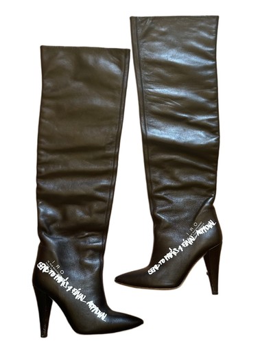 Bottes cuir iro noir - cuir,