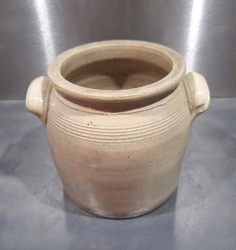 Pot ancien grès beige deco - grès,